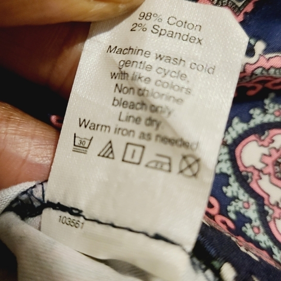 J. Crew Factory | Navy & Pink Floral Pencil Skirt (Size 10) - Picture 6 of 12